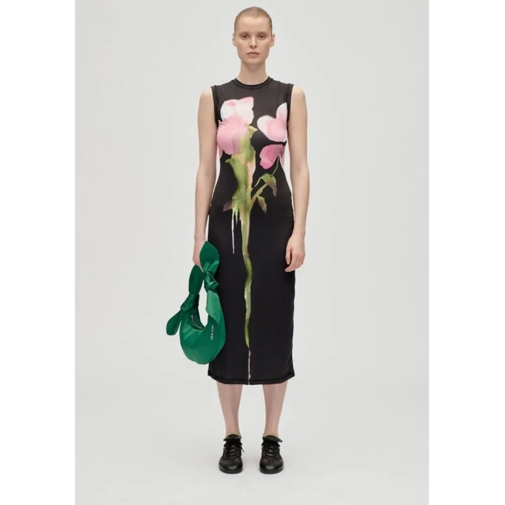 Dame Stine Goya 2244 Stocking Jersey, Elastic Tank Crewneck Dress