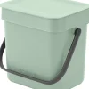 Affaldsspand m/låg sort. kon. 3 ltr>Brabantia Hot