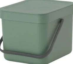 Brabantia Affaldsspand m/låg sort.kon. 6 ltr.