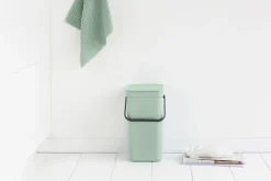 Brabantia Affaldsspand m/låg sort.kon. 12 ltr