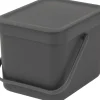 Brabantia Affaldsspand m/låg sort.kon. 6 ltr