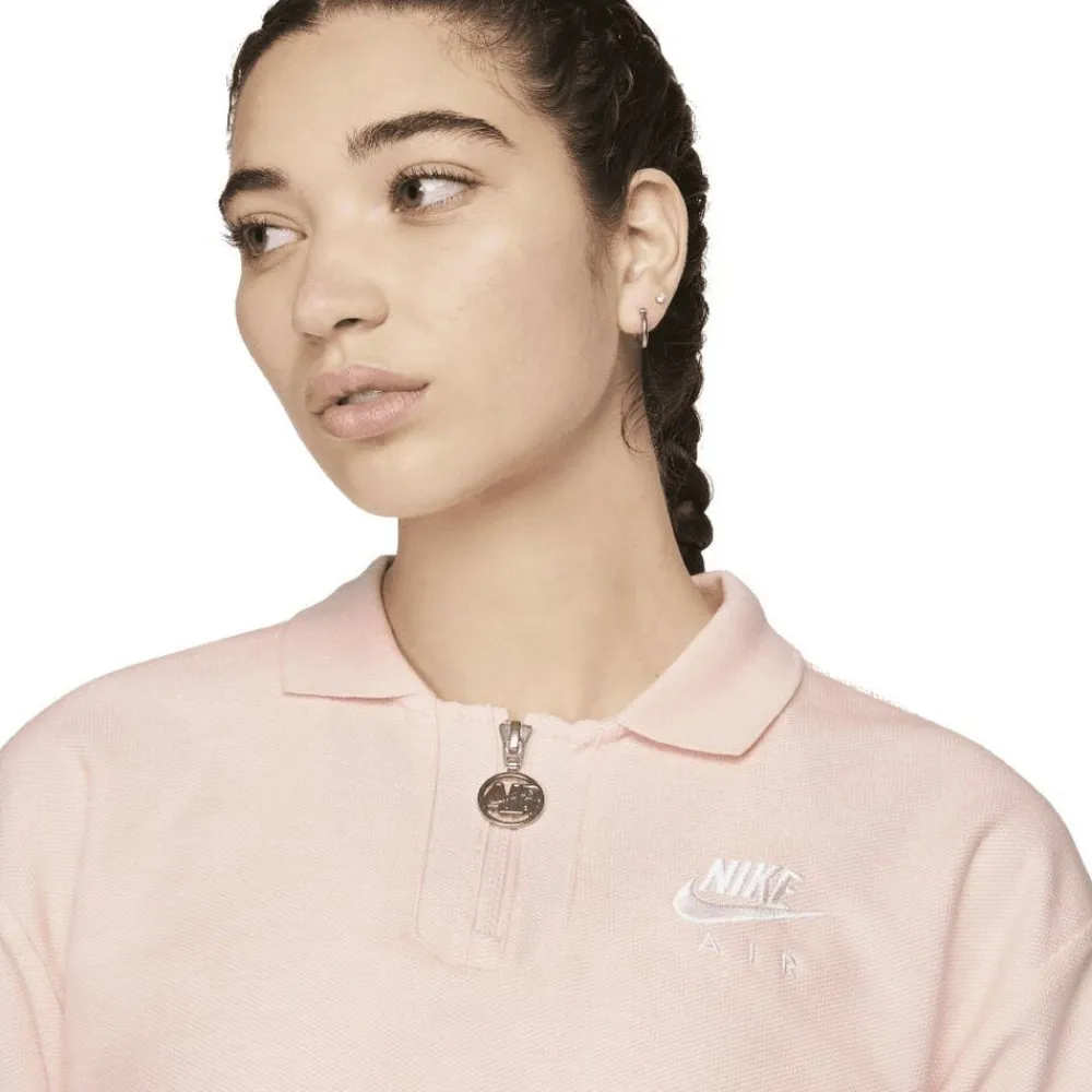Nike air women's pique polo Atmosphere/white Hot
