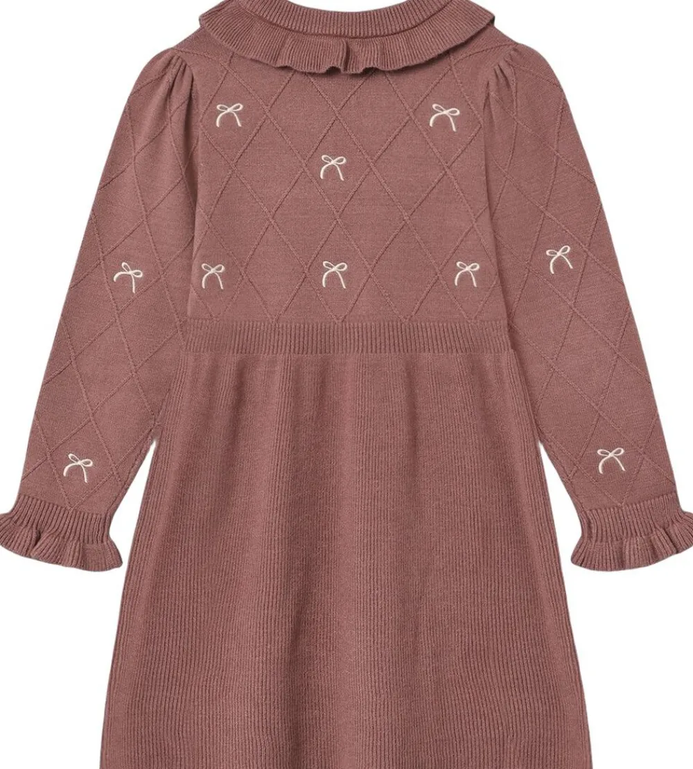 Fliink ALON BOW DRESS Ash rose Outlet