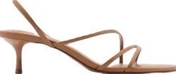 Dame MANGO Animal print strap heel sandal