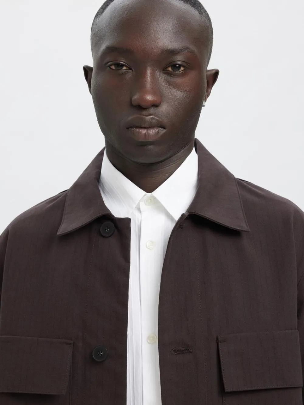 ANRHARKI PINSTRIPE OVERSHIRT>Annarr
