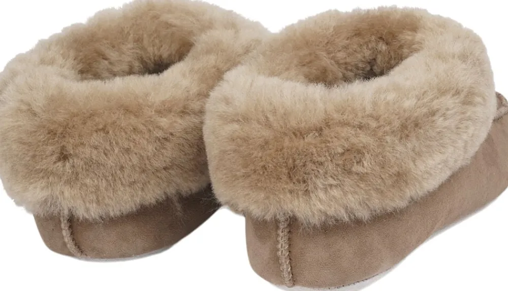 API - DOUBLE FACED SHEARLING HIGH SLIPPERS>Lovelies Hot