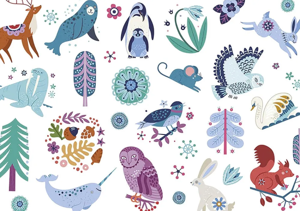 Auzou - Little Tattoos - Nordic Animals Hot