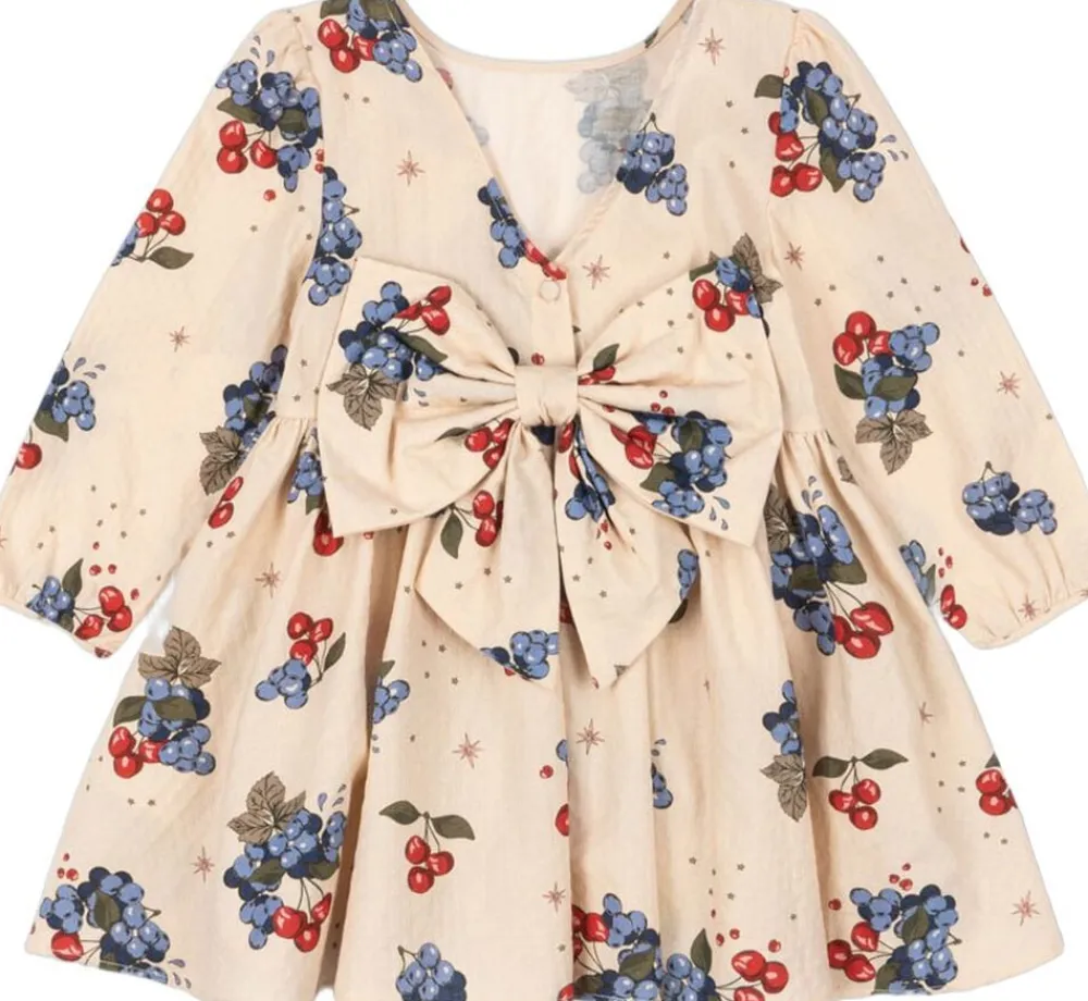 Konges Sløjd AVI LS BOW DRESS GOTS M00141 Sale