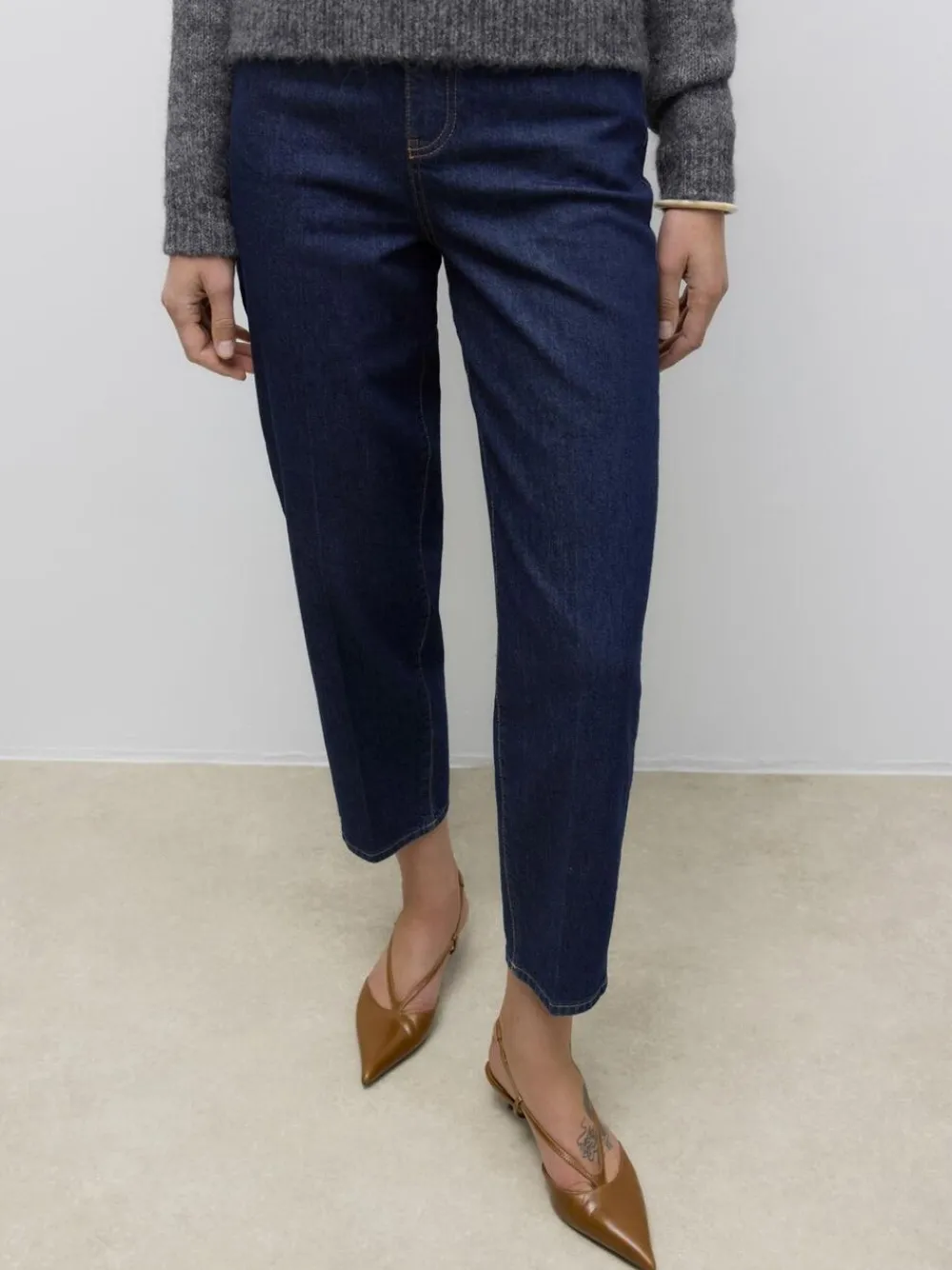 Aware AWBETSY HR MOM DNM JEANS BA3294 Dark blue denim/rinse Outlet