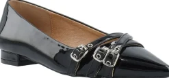 BIABARI Pointy Flat Buckle Faux Leather><noscript><img width=