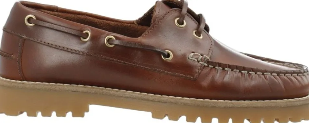 BIACAPRI Boat Shoe Pull Up Leather>Bianco Hot
