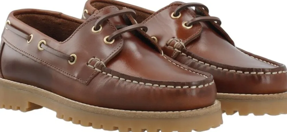 BIACAPRI Boat Shoe Pull Up Leather>Bianco Hot