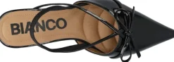 BIAKRISTIN Kitten Heel Bow Slingback Faux Leather><noscript><img width=