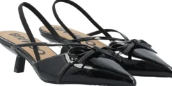 BIAKRISTIN Kitten Heel Bow Slingback Faux Leather><noscript><img width=