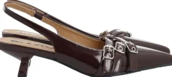 BIAKRISTIN Kitten Heel Buckle Faux Leather>Bianco Clearance