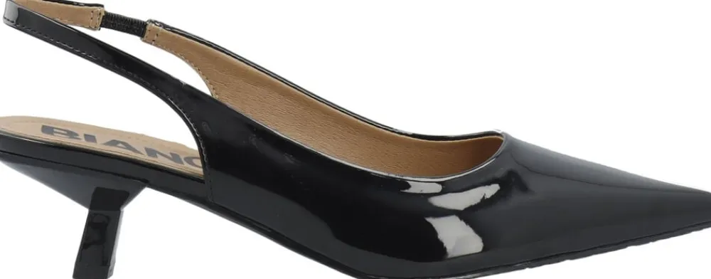 BIAKRISTIN Kitten Heel Slingback Patent>Bianco Best