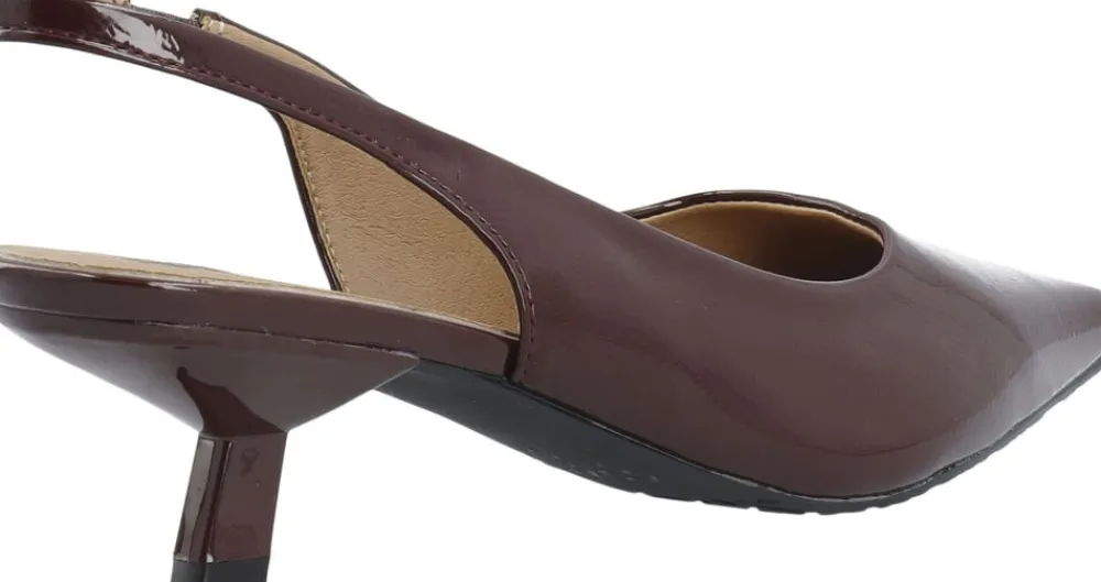 Dame Bianco BIAKRISTIN Kitten Heel Slingback Patent
