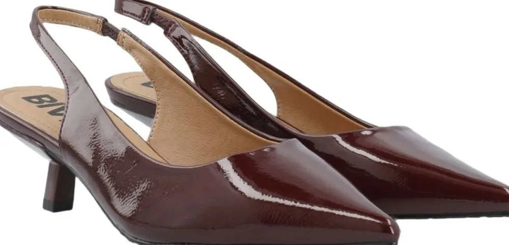 Dame Bianco BIAKRISTIN Kitten Heel Slingback Patent