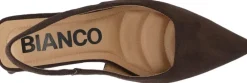 Bianco BIAMARALYN Slingback Faux Suede Dark brown Hot