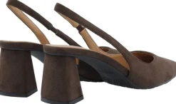 Bianco BIAMARALYN Slingback Faux Suede Dark brown Hot
