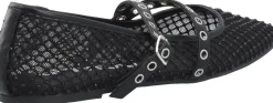 Dame Bianco BIAROSE Karré Cross Mary Jane Rhinestone Mesh