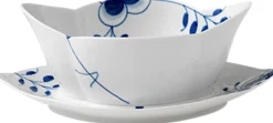 Royal Copenhagen Blå Mega Riflet 55 cl. sovseskål