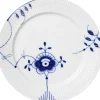 Royal Copenhagen Blå Mega Riflet 27 cm. tallerken