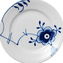 Blå Mega Riflet 17 cm. tallerken>Royal Copenhagen Best