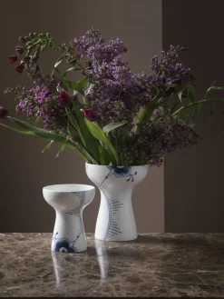 Royal Copenhagen Blå Mega Riflet 19 cm Vase Best