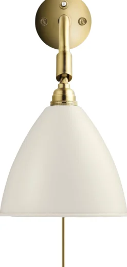 Gubi BL7 Wall lamp bone china/brass switch on backplate Clearance