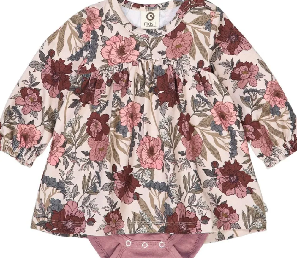Bliss l/s dress body>Müsli by Green Cotton