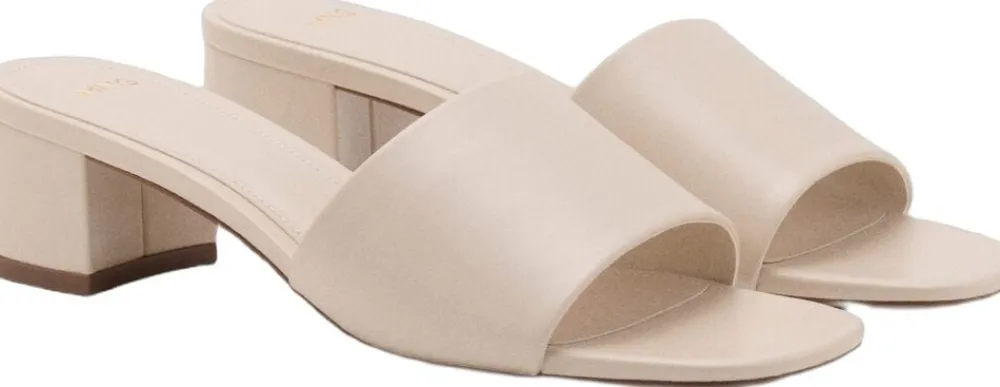 Block heel strap sandal>MANGO Outlet