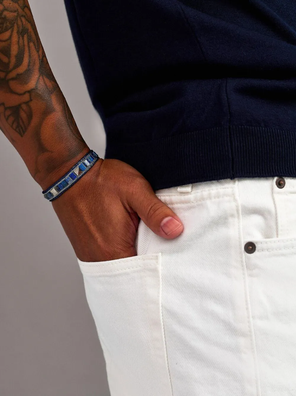 Lapis Stud Bracelet>Nialaya New