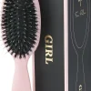 Fan Palm Boar- & Nylon Brush rose ""girl"" small