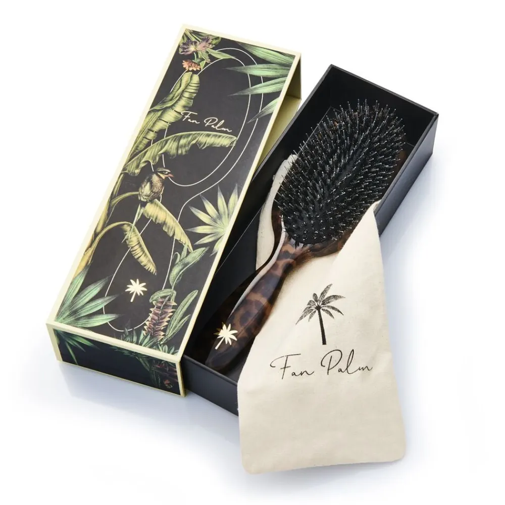 Fan Palm Boar- & Nylon Brush turtle medium Clearance