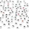 Bogstavperler, str. 7 mm, hulstr. 1,2 mm.>Creativ Company Outlet