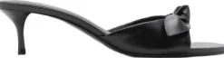 MANGO Bow heel sandals Black Discount