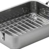 Bradepande m/rist 79NORD 40 x 25 x 10 cm Rustfrit stål>Morsø