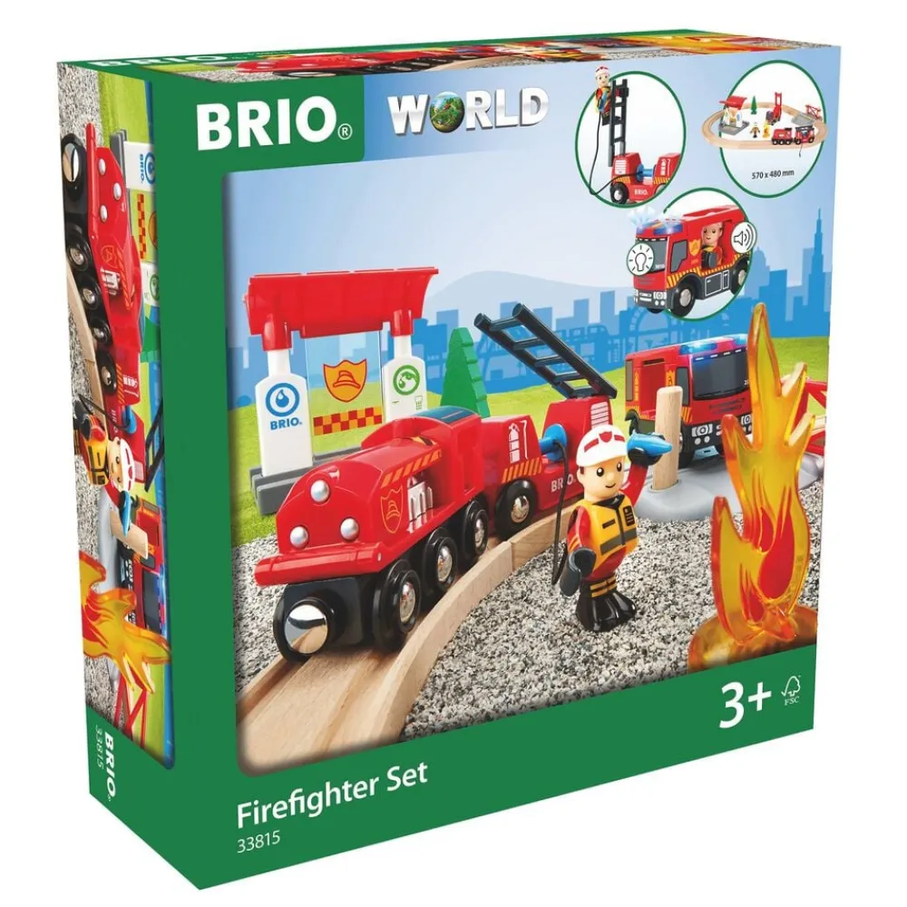 Børn Brio Togsæt m/brandmandstema