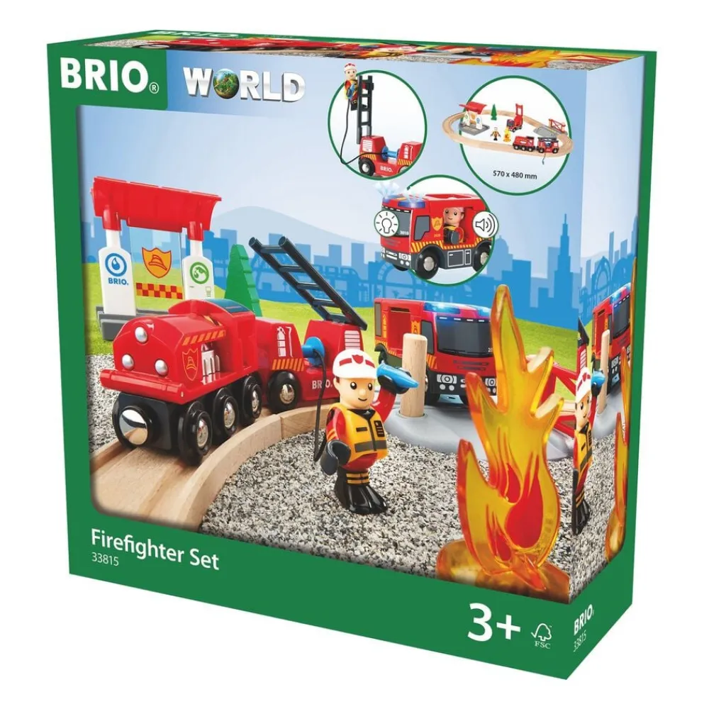 Børn Brio Togsæt m/brandmandstema