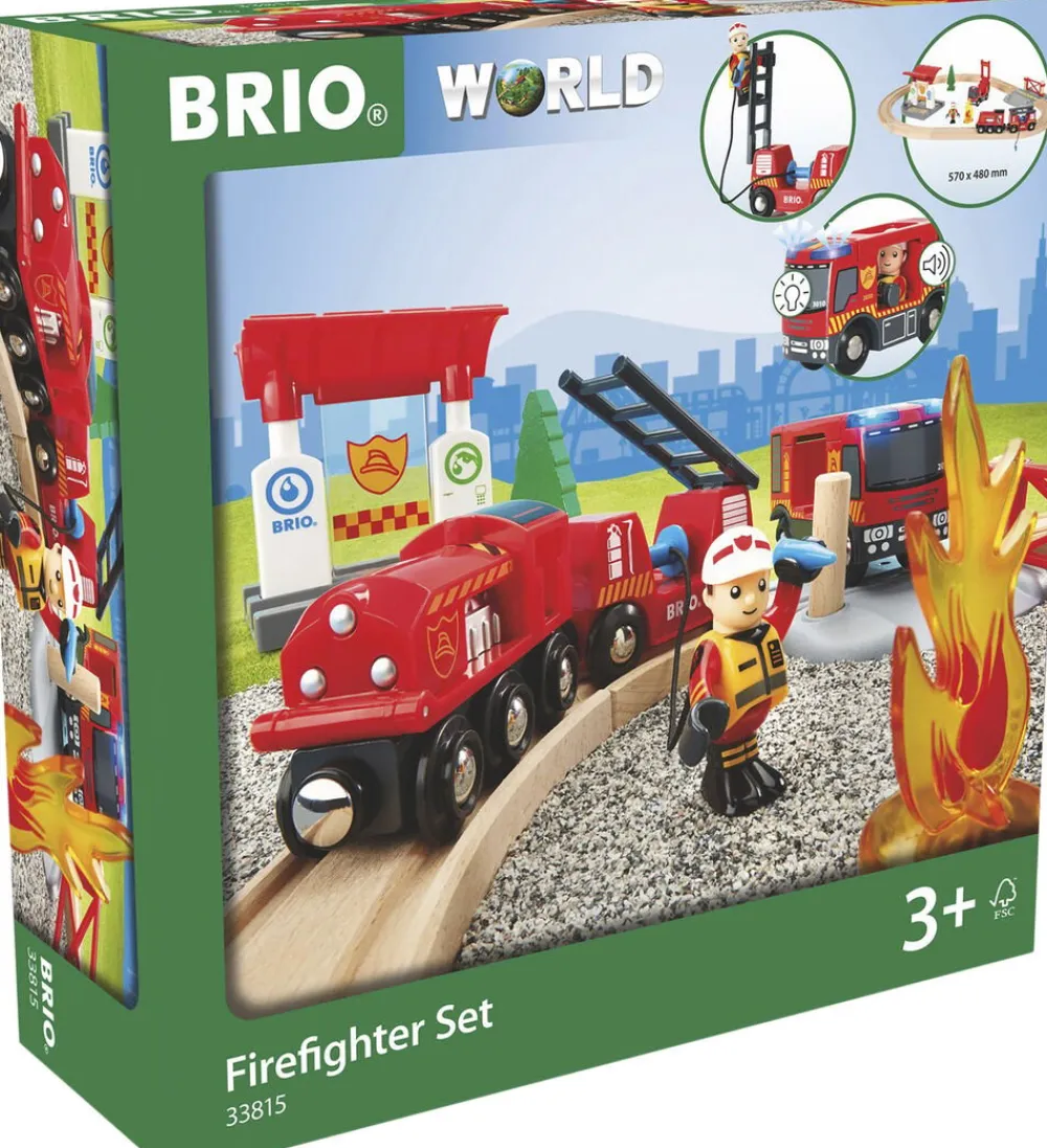Børn Brio Togsæt m/brandmandstema