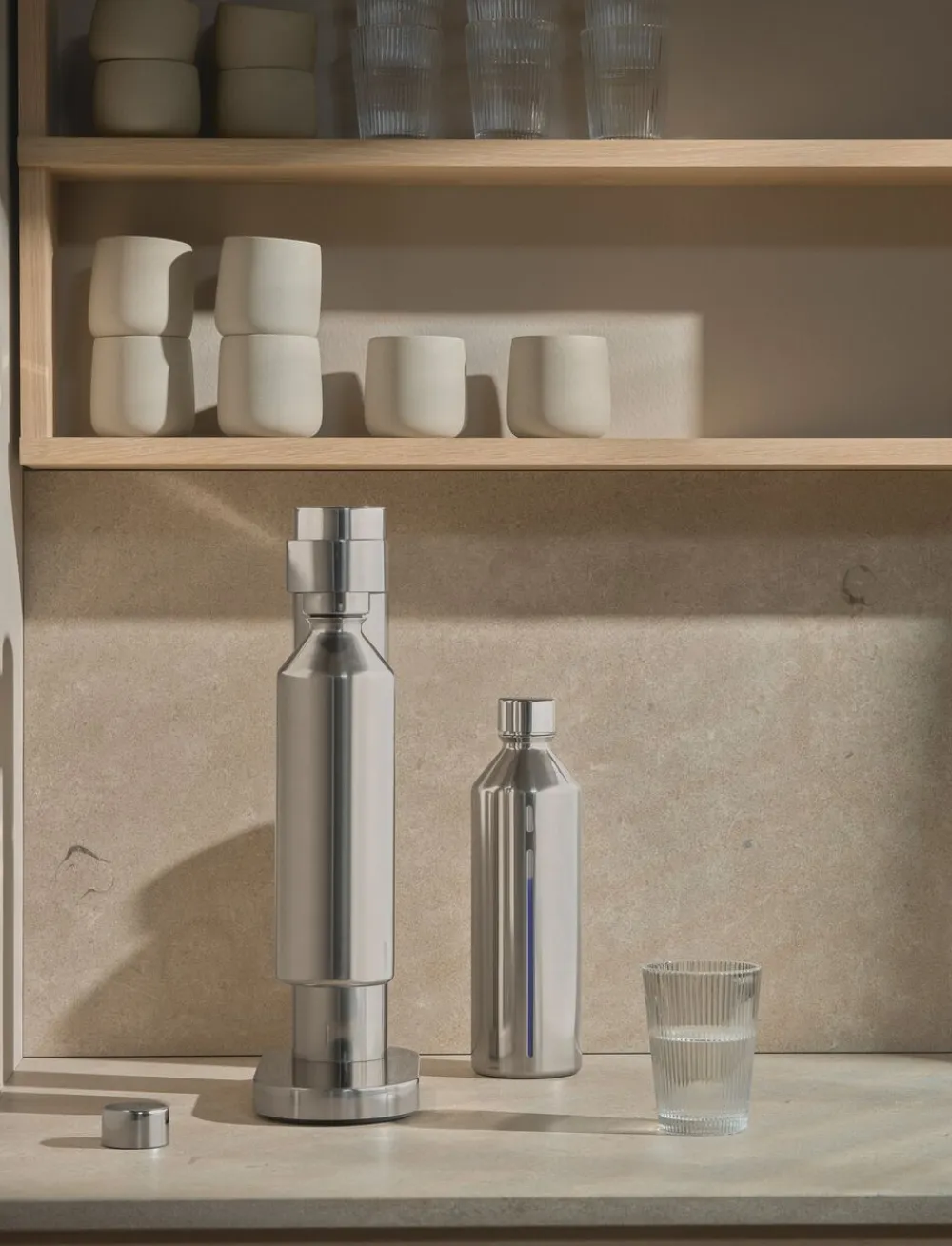 Stelton Brus flaske til kulsyremaskine 1.2 l. steel