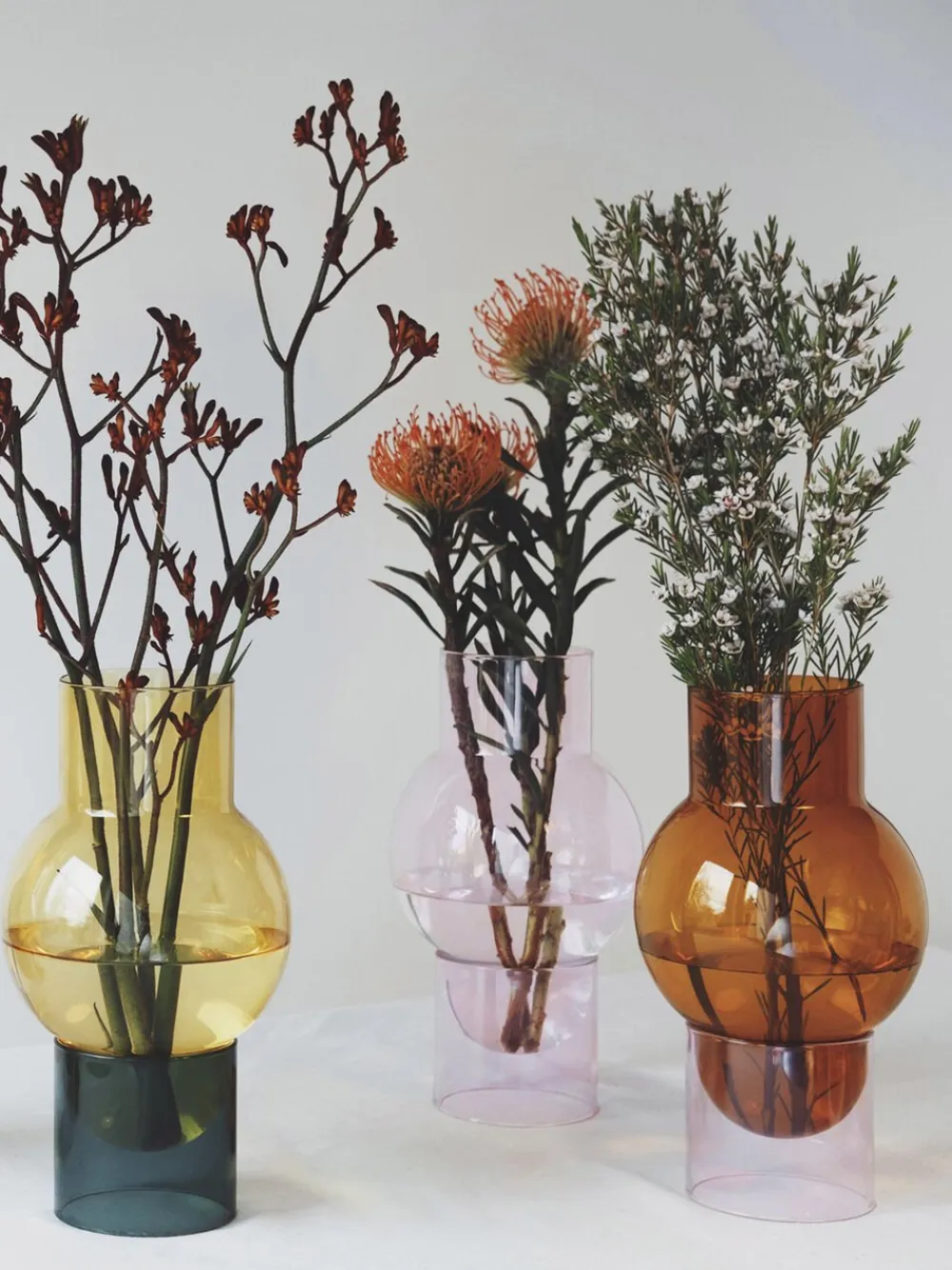 Studio About BUBBLE TUBE, LARGE, AMBER/ROSE, 90270A