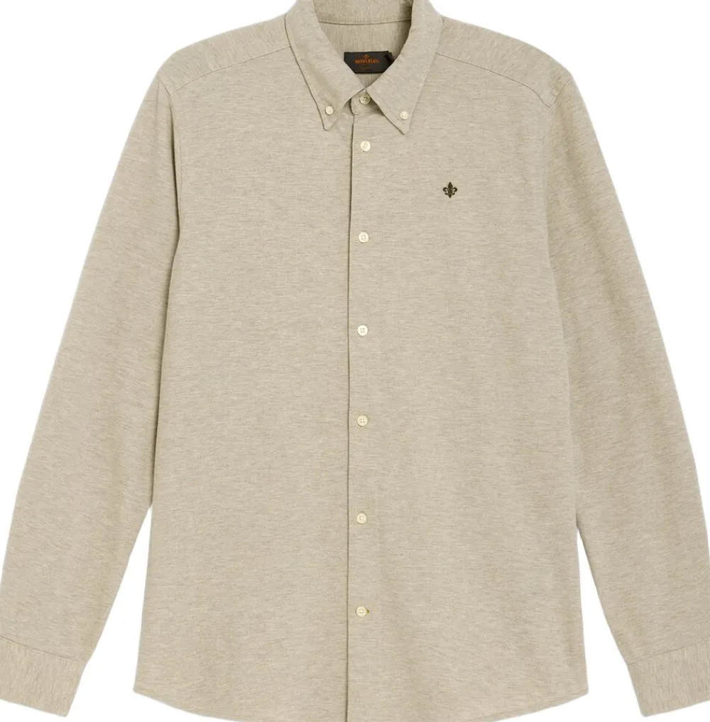 Morris Stockholm Camden Piqué Shirt Khaki Outlet