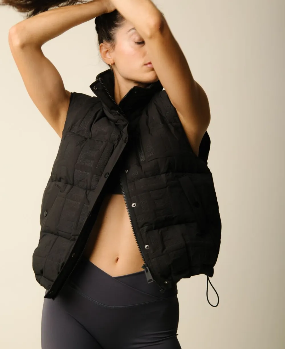 Dame Cartel Copenhagen Cartel x Align by Blume puffer vest - Nero