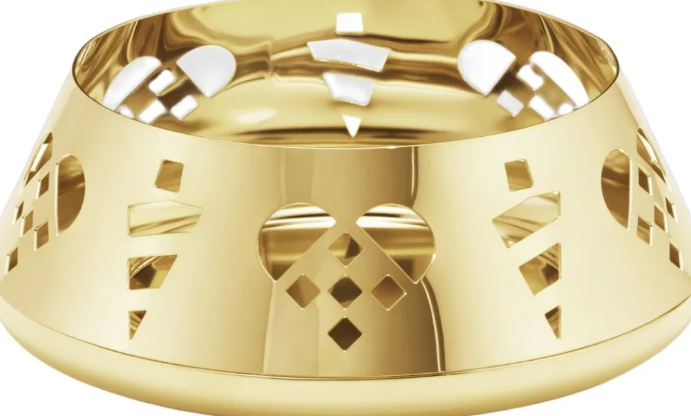Georg Jensen CC 2025 PILLAR CANDLEHOLDER 18KT GOLD PLATED STAINLESS STEEL Sale