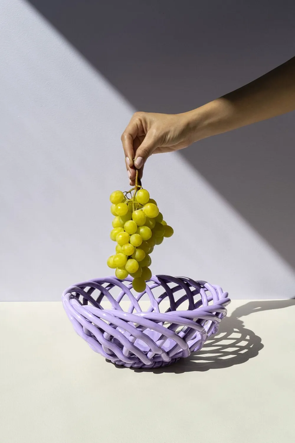 OCTAEVO CERAMIC BASKET SICILIA LARGE LILAC