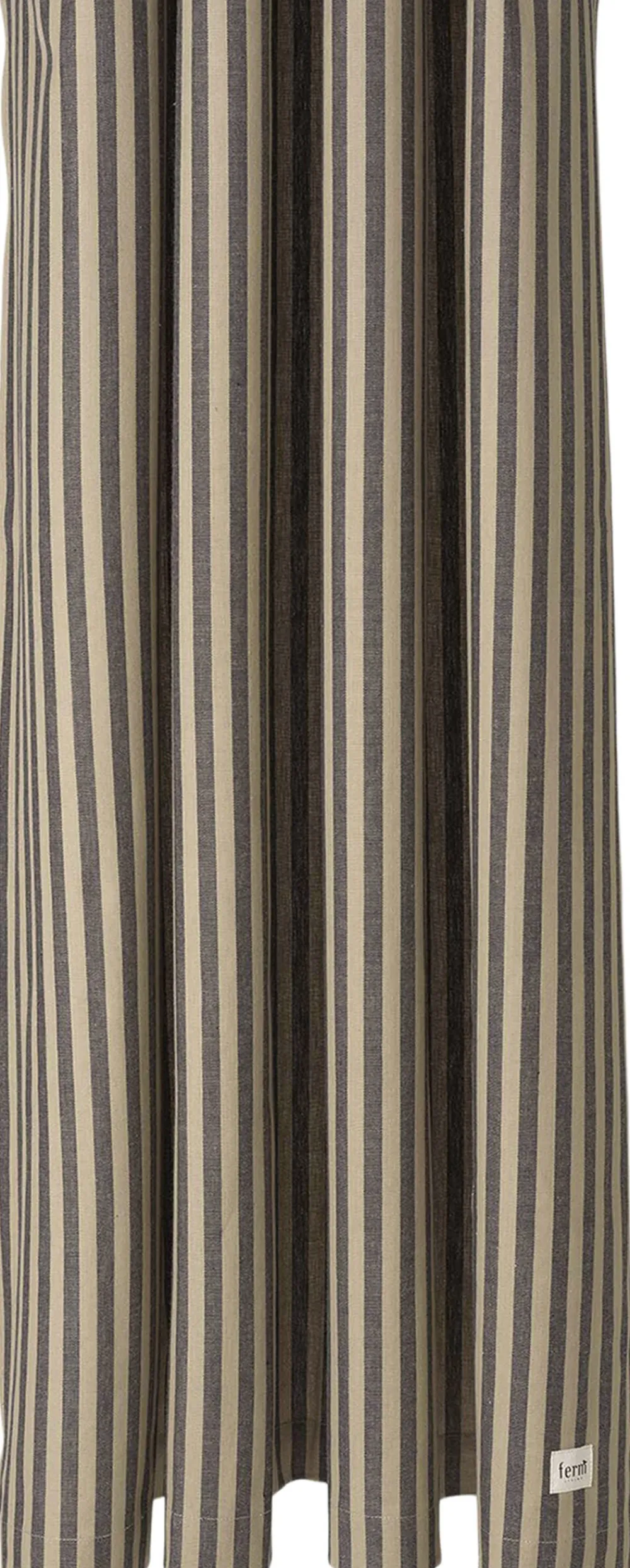 Ferm Living Chambray Shower Curtain - Sand/Black