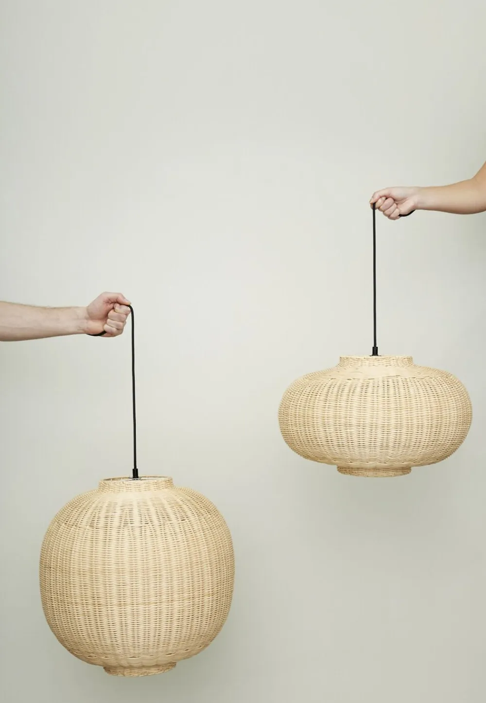 Hübsch Chand Pendant Round Natural Outlet