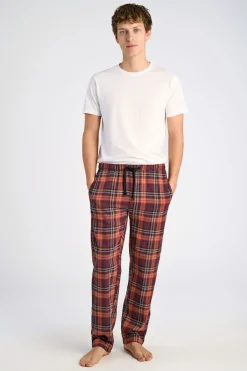 Checked brushed pyjama pants><noscript><img width=
